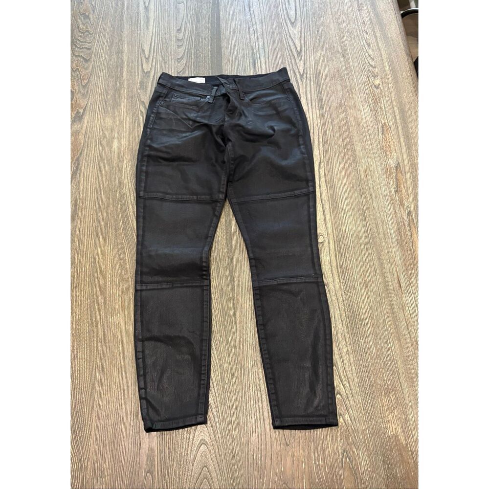 GAP 1969 Womens Legging Skinny Jeans High Rise Cotton Blend Stretch Black Sz 28